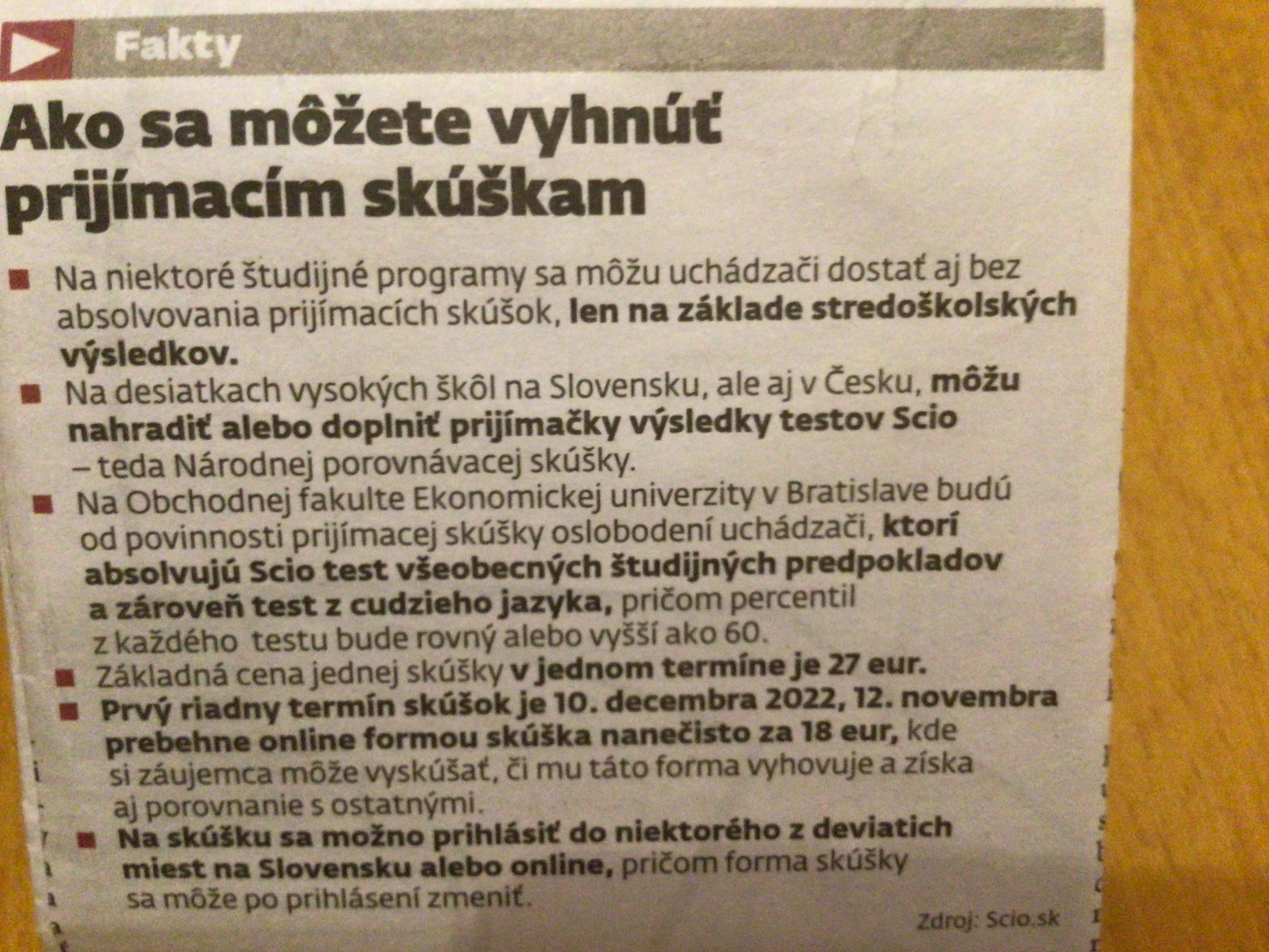 2022 Ako sa môžte vyhnúť prijímacím skúškam