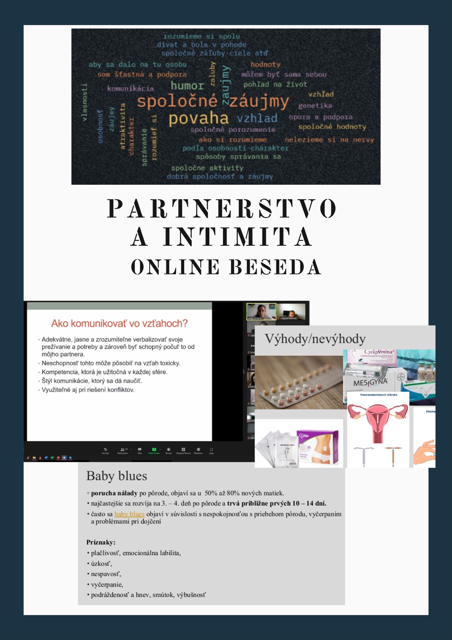 Online beseda partnerstvo a intimita