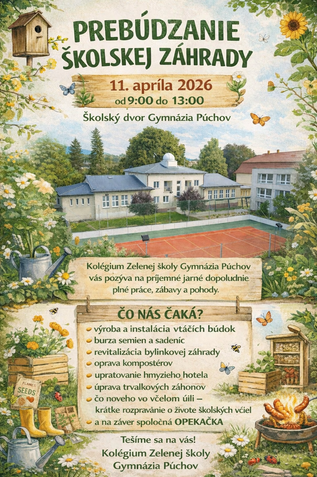 Prebúdzanie záhrady náhradný termín