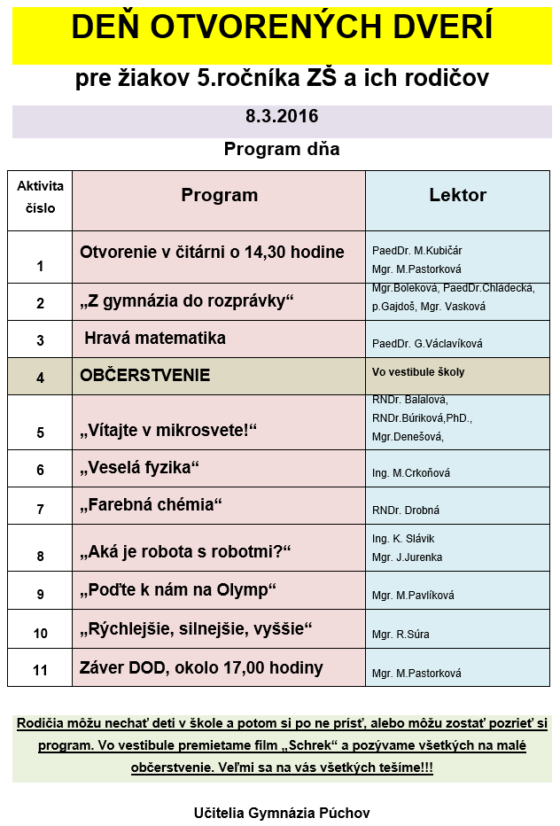 DOD pre piatakov 8.3.2016 - program